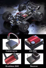 Offroad Stunt Basher MJX 16210 1:16, brushless, 70km/h, Red - Image 4