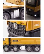 Dump truck HUINA 1536 1:14, Yellow - Image 5