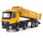 Dump truck HUINA 1536 1:14, Yellow - Image 3