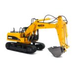 Excavator HUINA 1535 1:14, Yellow - Image 3