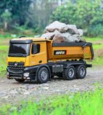 Dump truck HUINA 1573 1:14, Yellow - Image 3