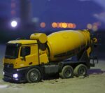 Concrete mixer HUINA 1574 1:14, Yellow - Image 3