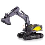 Excavator HUINA 1592 1:14, Yellow - Image 2