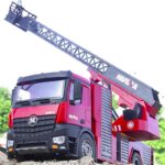 Fire truck HUINA 1561 1:14, Red - Image 5