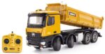 Dump truck HUINA 1536 1:14, Yellow