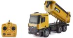Dump truck HUINA 1573 1:14, Yellow