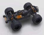 Mini Monster ZD Racing MT-16 1:16, brushless, 80km/h, Orange - Image 5