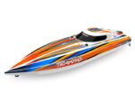 Racing boat Traxxas Disruptor 4S 1:10, brushless, 60km/h, Orange - Image 2